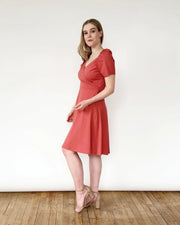 Sabine Dress - Pink Rust
