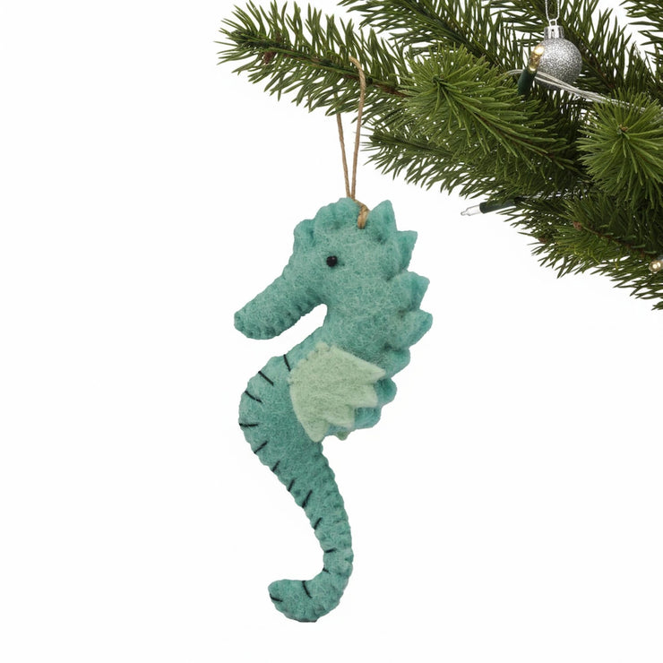 Seahorse Felt Ornament