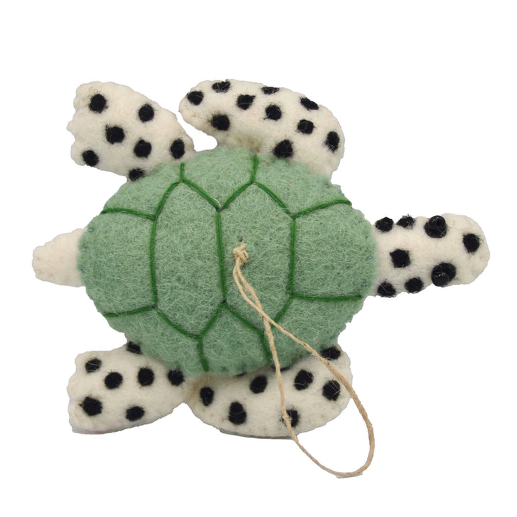 Spotty Turtle Felt Ornament