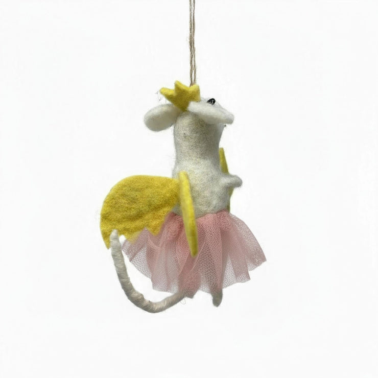 Fairy Mouse Felt Ornament