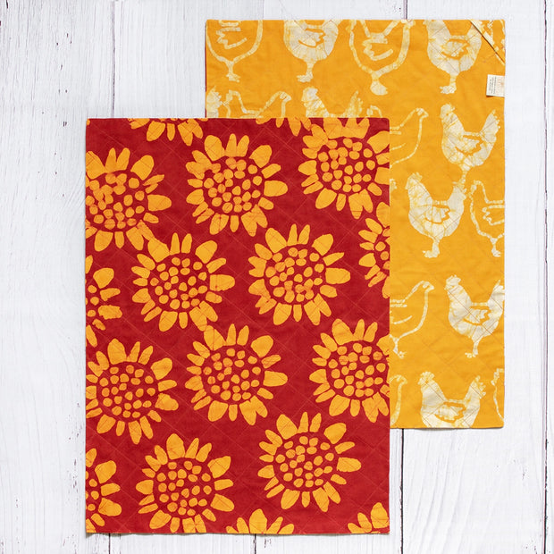 Sunflower Tea Towels - Set of Two