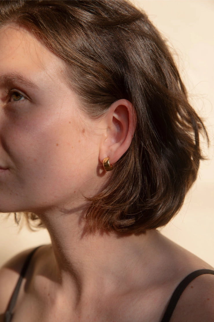 Terra Hoop Earrings - 14K gold