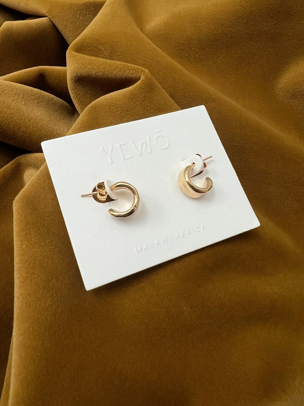 Terra Hoop Earrings - 14K gold