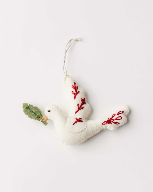 Elora Dove Ornament - Red - Mango & Main