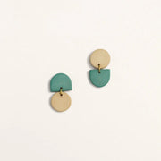Backflip Clay Earrings - Warm Spruce