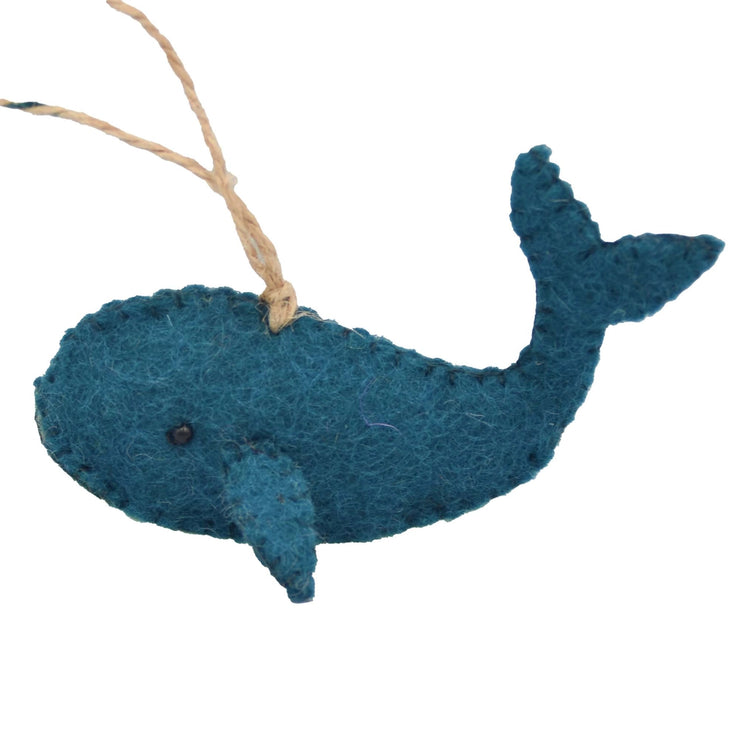 Whale Felt Ornament