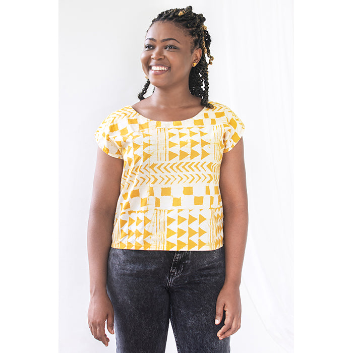 Boxy Blouse - Adobe Gold - Mango + Main