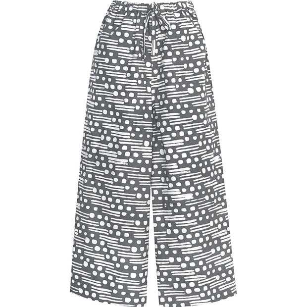 Easy Trousers - Morse Code Charcoal
