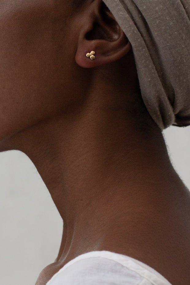 Luwa Stud Earrings - 14K gold