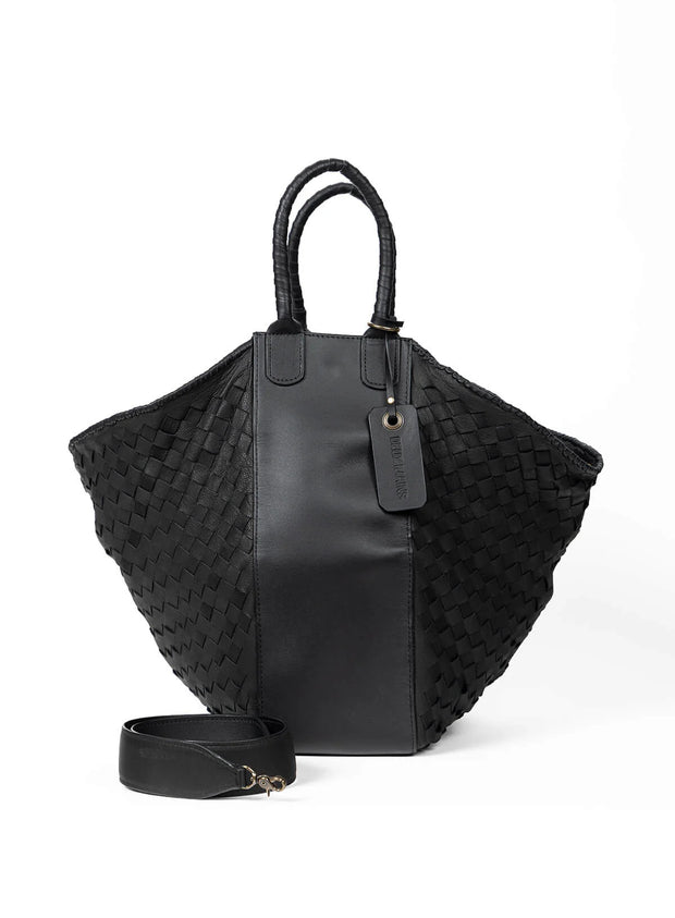 All Day Leather Tote - Black