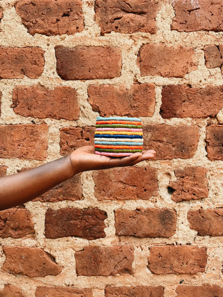 Bright Stripes Planter Basket - Mango + Main