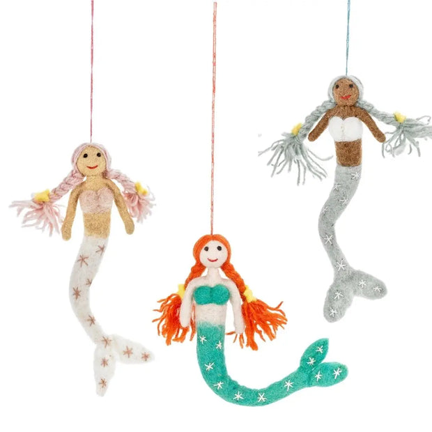 Magical Mermaids Felt Ornaments