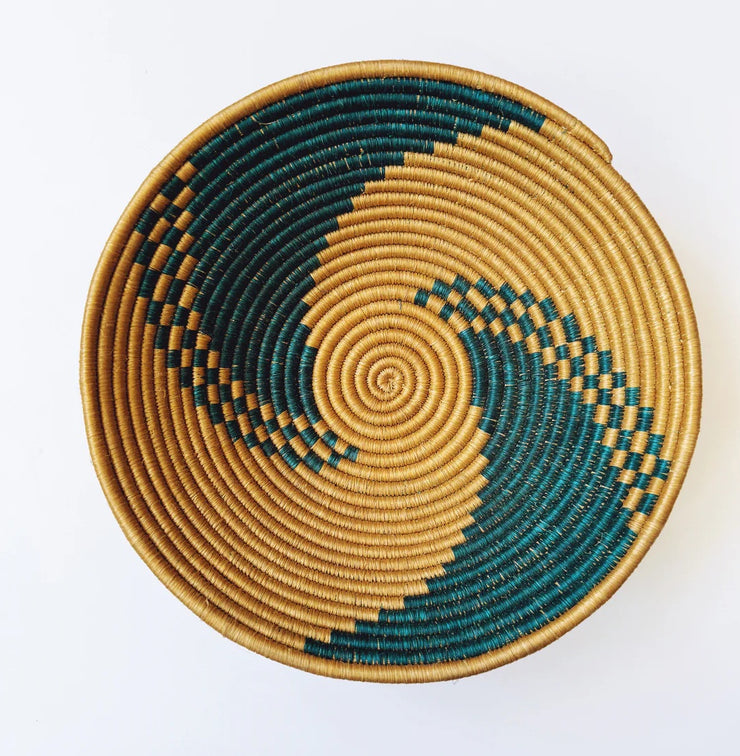 Medium Basket - Teal Swirl - Mango & Main