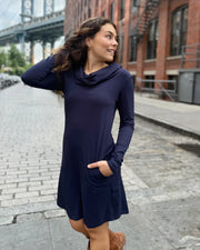 Bennett Dress in Navy - Mango + Main