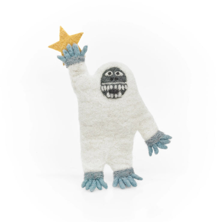 Festive Yeti Felt Tree Topper - Mango & Main