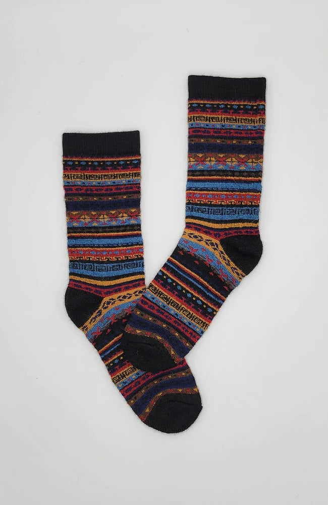 Alpaca Socks - Black - Mango + Main