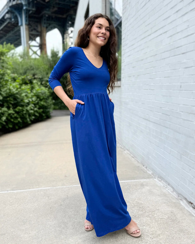 Brie Dress in Cobalt Blue - Mango + Main