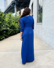 Brie Dress in Cobalt Blue - Mango + Main