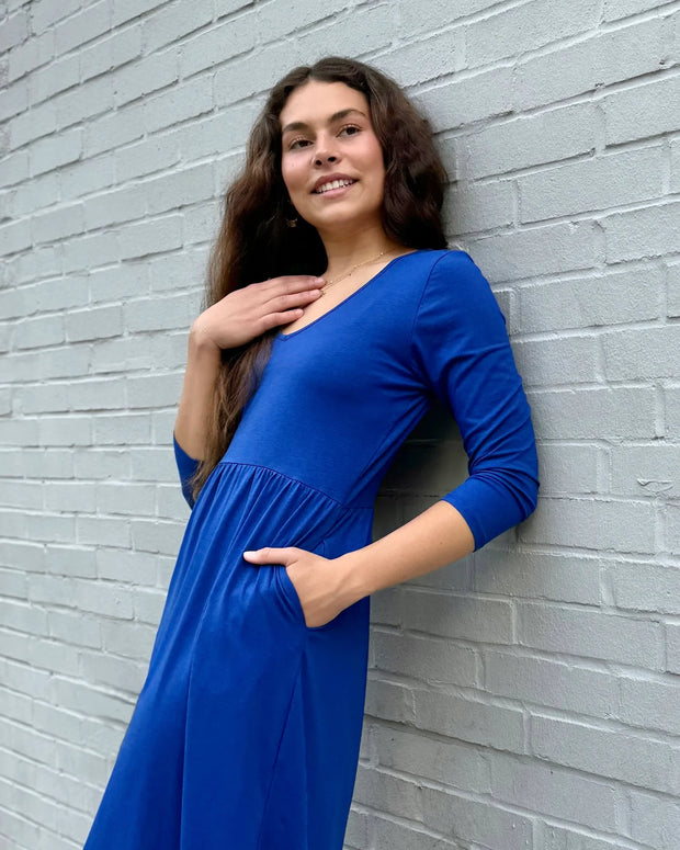 Brie Dress in Cobalt Blue - Mango + Main