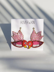 Beaded Bird Earrings - Mango + Main