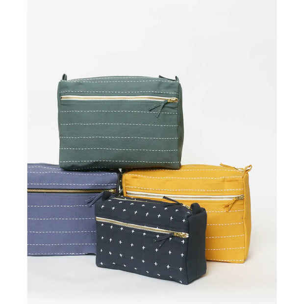 Large Pinstripe Toiletry Bags