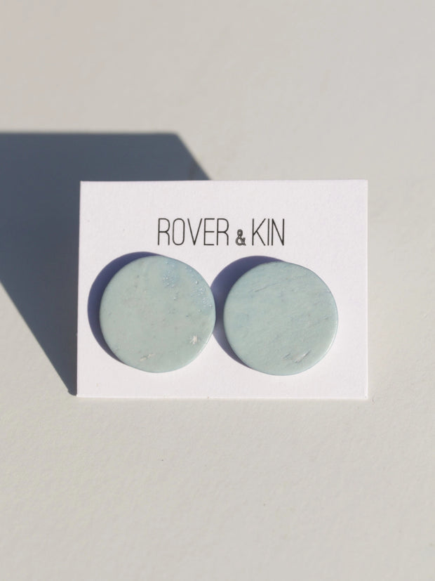 Mod Circle Studs - Sky