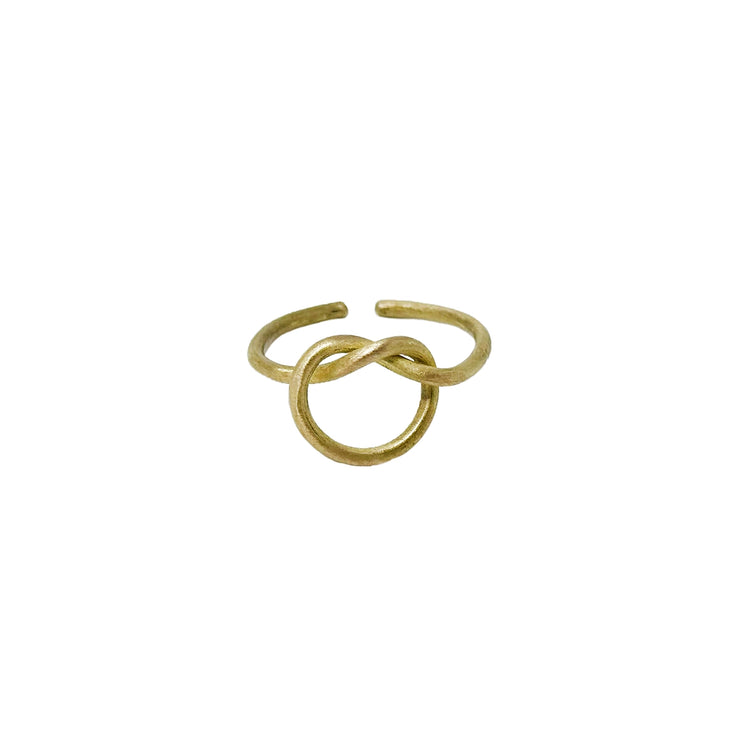 Knotted Circle Ring - Gold - Mango + Main