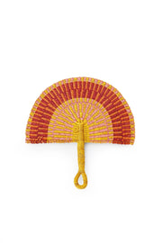 Assorted Elephant Grass Half-Moon Hand Fan - Mango + Main