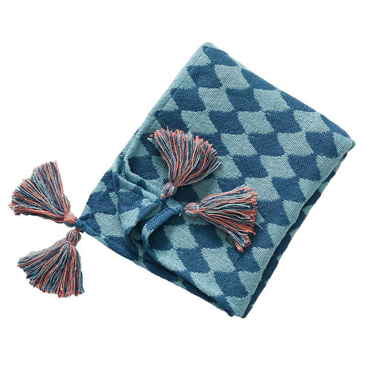 Ocean Waves Recycled Bottle Throw Blanket - Mango & Main