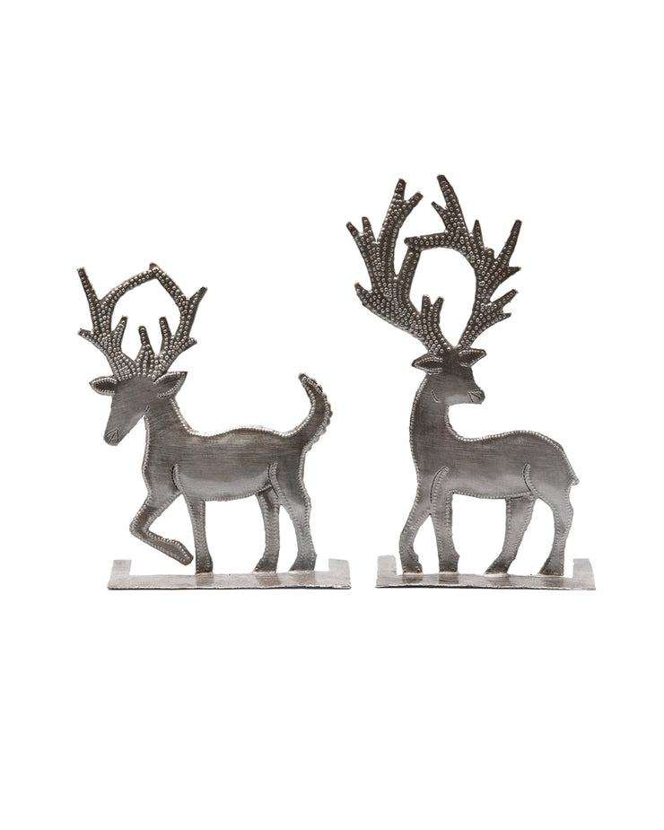 Recycled Metal Reindeer Set - Mango & Main