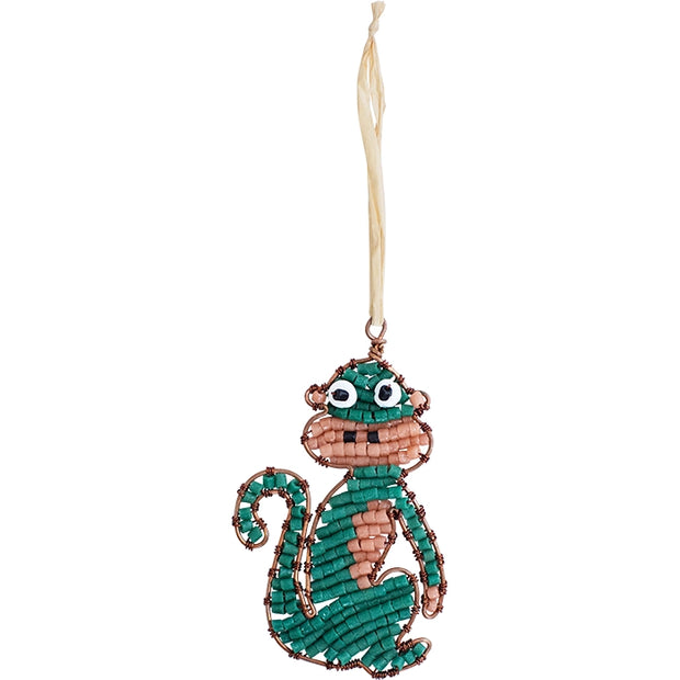 Recycled Glass Monkey Ornament - Mango + Main