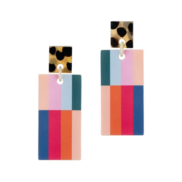 Cranberry Cabana Earrings - Mango + Main