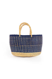 Blueberry Patch Oval Grass Tote - Mango + Main