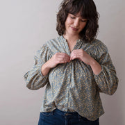 Isobel Top - Floret Sage - Mango & Main