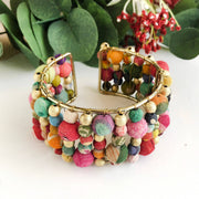 Kantha Twilight Cuff