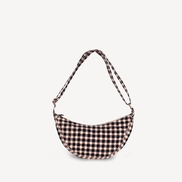 Moon Sling Bag - Black Gingham