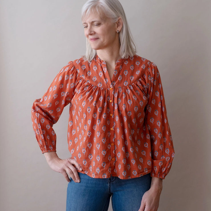 Isobel Top - Katni Burnt Orange