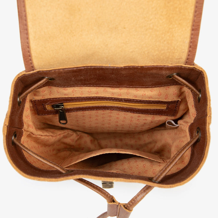 Mini Fold-Over Backpack - Vintage Brown