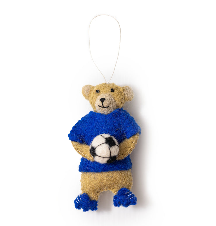 Felt Bear Sports Ornaments