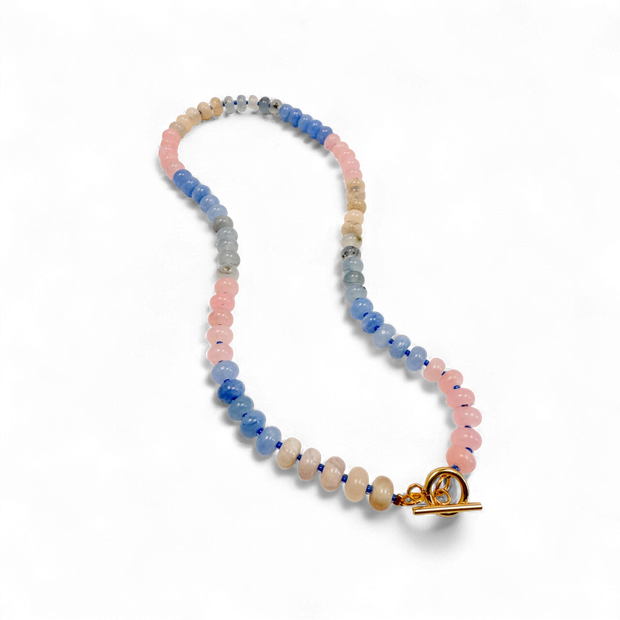 Bold Stone Necklace - Cotton Candy