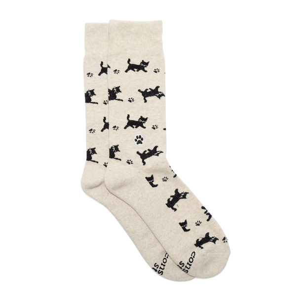 Socks That Save Cats - Beige - Mango + Main