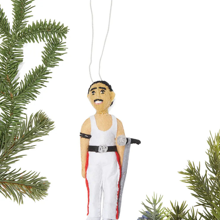 Freddie Mercury Felt Ornament - Mango + Main