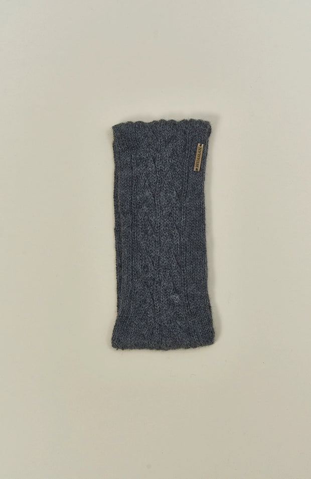 Alpaca Headband Ear Warmer - Grey