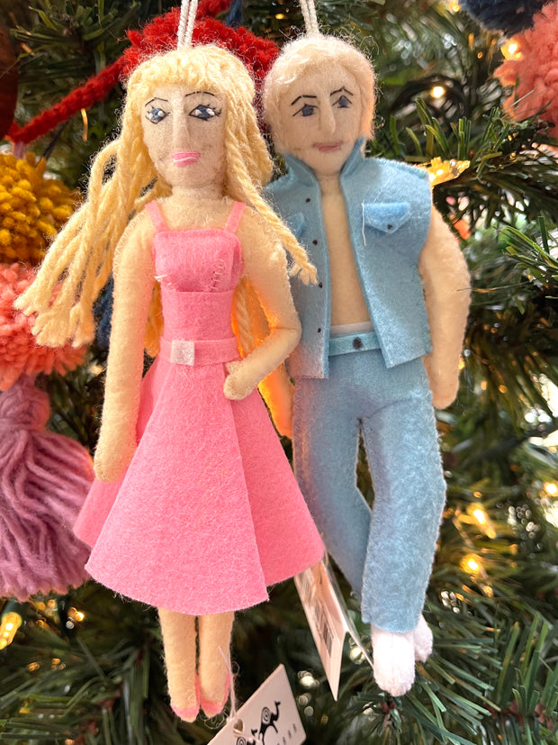 Margot Robbie "Barbie" Felt Ornament - Mango + Main