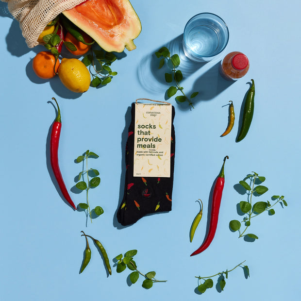 Socks That Provide Meals - Peppers