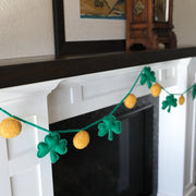 St. Patricks Day Shamrock Garland