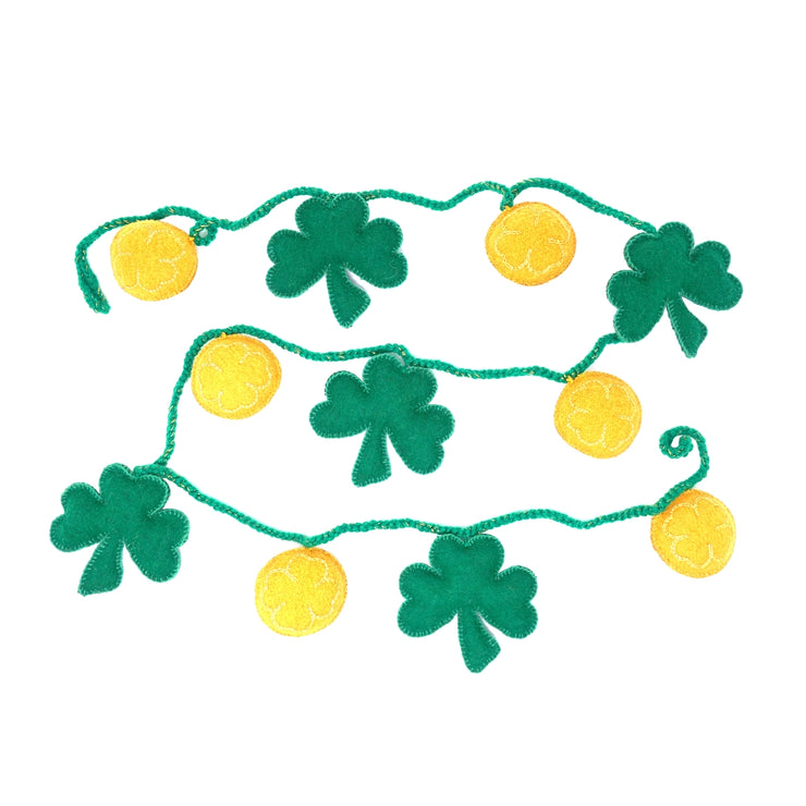 St. Patricks Day Shamrock Garland