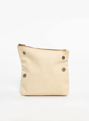 Asymmetric Makeup Bag - Beige
