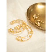 Goa Resin Hoops - Gold