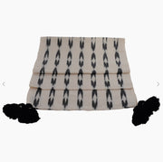 White and Black Serpentina Table Runner